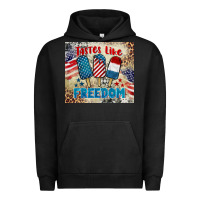 Pigment Black tastes like freedom 4th of july Urban Hoodie - BarkalooDesign