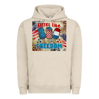 Pigment French Oak tastes like freedom 4th of july Urban Hoodie - BarkalooDesign