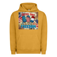 Pigment Peanut Butter tastes like freedom 4th of july Urban Hoodie - BarkalooDesign