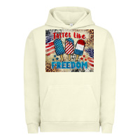 Pigment Pistachio tastes like freedom 4th of july Urban Hoodie - BarkalooDesign