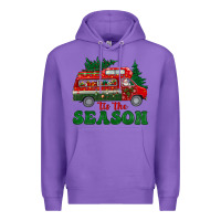 Purple christmas 'tis the season Premium Hoodie - BundleAndBundleShop