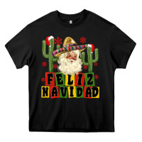 Black feliz navidad mexican santa Heavy Core Tee - MaliasSmallBusiness