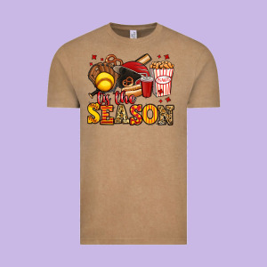 Tis The Season Softball Vintage Tee Designed By Jasminsmagicworld
