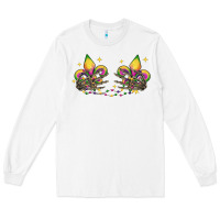 White skeleton hands mardi gras Long Sleeve Tee - CowGirlArtShop