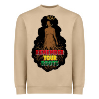 Mushroom Remember your roots Heavyweight Sweatshirt - FaDigitalArtStudio