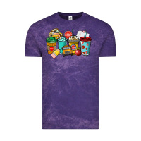 Cloud Purple school bus driver coffee cups Vintage Tee - NancyCooperArtShop