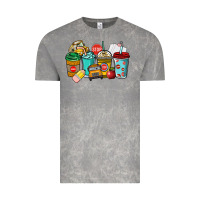 Cloud Rock school bus driver coffee cups Vintage Tee - NancyCooperArtShop