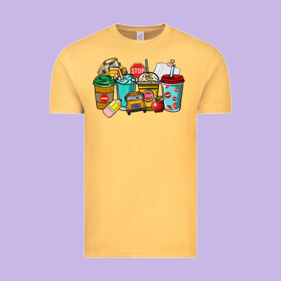 School Bus Driver Coffee Cups Vintage Tee Designed By Nancycooperartshop
