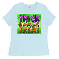 Baby Blue thick and a treat Ladies Tee - BundleAndBundleShop
