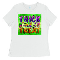 White thick and a treat Ladies Tee - BundleAndBundleShop