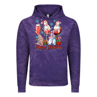 Cloud Purple merry christmas wine glasses Vintage Hoodie - texasbilliewilder