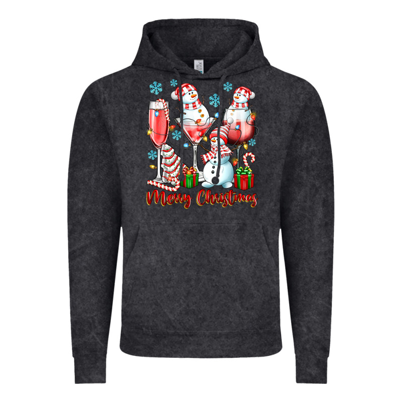 Merry Christmas Wine Glasses Vintage Hoodie by texasbilliewilder | Teevron