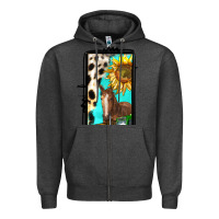 Charcoal Heather farm life alphabet lowercase letters l Zipper Hoodie - BundleAndBundleShop