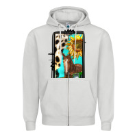 Dove Grey farm life alphabet lowercase letters l Zipper Hoodie - BundleAndBundleShop