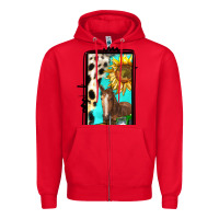 Red farm life alphabet lowercase letters l Zipper Hoodie - BundleAndBundleShop