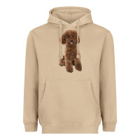 Mushroom Poodles Dog lllustrations Heavyweight Hoodie - LillyAllenDesigns