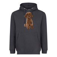 Smoke Poodles Dog lllustrations Heavyweight Hoodie - LillyAllenDesigns