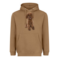 Toasted Coconut Poodles Dog lllustrations Heavyweight Hoodie - LillyAllenDesigns
