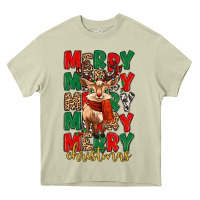 Mossy merry christmas reindeer Heavy Core Tee - MaliasSmallBusiness