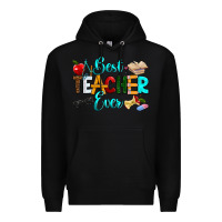 Black best teacher ever Premium Hoodie - RanaPortraitStore