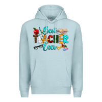 Blue Mist best teacher ever Premium Hoodie - RanaPortraitStore