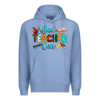 Colony Blue best teacher ever Premium Hoodie - RanaPortraitStore