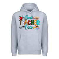 Heather Grey best teacher ever Premium Hoodie - RanaPortraitStore