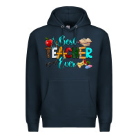 Navy best teacher ever Premium Hoodie - RanaPortraitStore