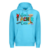 Ocean Blue best teacher ever Premium Hoodie - RanaPortraitStore