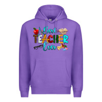 Purple best teacher ever Premium Hoodie - RanaPortraitStore