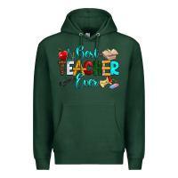 Sports Green best teacher ever Premium Hoodie - RanaPortraitStore