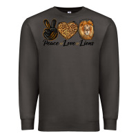 Smoke Peace Love Lion Head Premium Sweatshirt - LillyAllenDesigns