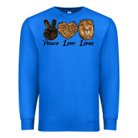 True Royal Peace Love Lion Head Premium Sweatshirt - LillyAllenDesigns