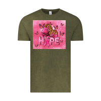 Vintage Olive hope cancer nails Vintage Tee - NancyCooperArtShop