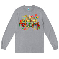 Heather Grey cinco de mayo assistant principal Long Sleeve Tee - CowGirlArtShop