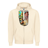 Sandshell farm life alphabet lowercase letters u Zipper Hoodie - BundleAndBundleShop