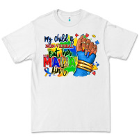 White my child is non verbal but her mama aint afro hand rana Premium Tee - RanaPortraitStore