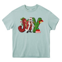 Arona Joy Black Santa Heavy Core Tee - MaliasSmallBusiness