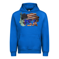 Cobalt usa  statue of liberty Urban Hoodie - BarkalooDesign