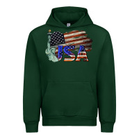 Forest Green usa  statue of liberty Urban Hoodie - BarkalooDesign