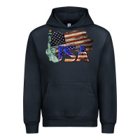 Navy usa  statue of liberty Urban Hoodie - BarkalooDesign