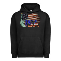Pigment Black usa  statue of liberty Urban Hoodie - BarkalooDesign