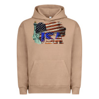 Pigment Burro usa  statue of liberty Urban Hoodie - BarkalooDesign