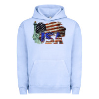 Pigment Grape Ice usa  statue of liberty Urban Hoodie - BarkalooDesign