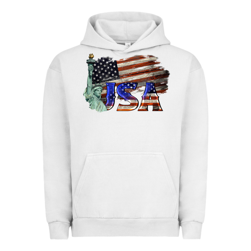 Usa  Statue Of Liberty Urban Hoodie by BarkalooDesign | Teevron
