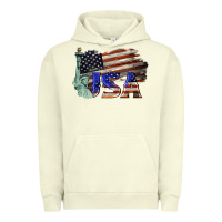 Pigment Pistachio usa  statue of liberty Urban Hoodie - BarkalooDesign