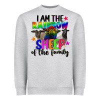 Heather Grey I am the rainbow sheep of the family Heavyweight Sweatshirt - FaDigitalArtStudio