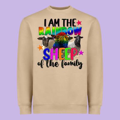 I Am The Rainbow Sheep Of The Family Heavyweight Sweatshirt Designed By Fadigitalartstudio