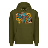 Army Green Western Blessed Premium Hoodie - FaDigitalArtStudio