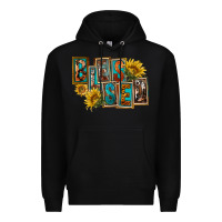 Black Western Blessed Premium Hoodie - FaDigitalArtStudio